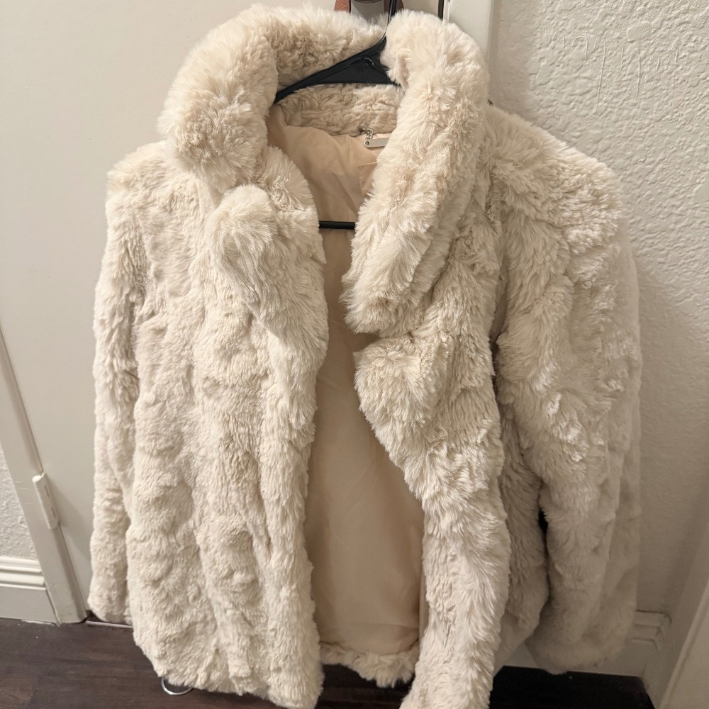 Faux fur coat
